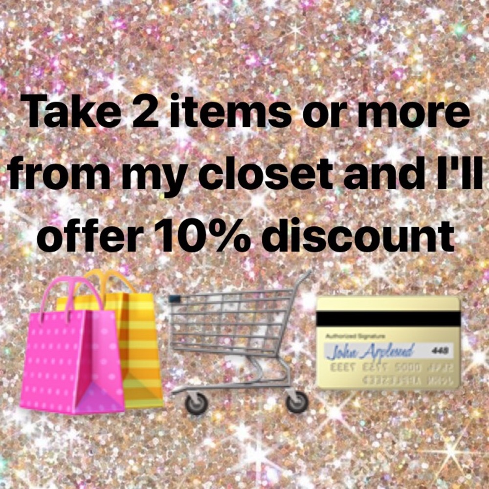10% off 2 items or more from my closet!